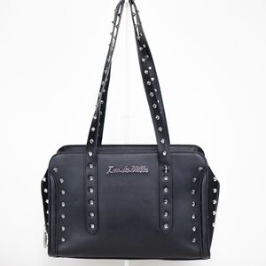 Lux De Ville Black Studded Tote Bag w/ Dustbag – Rockabilly Punk Glam
